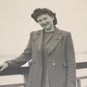 Margery on Weston prom in June 1943.