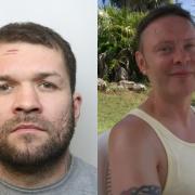 Adam Bowers (left) viciously attacked Nick Bryan (right) at a house in Weston-super-Mare.
