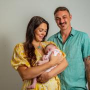 Ally Todd, 39, from Weston-super-Mare, and her partner, Paul, 36, and her daughter Penelope