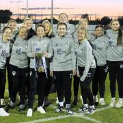 The Weston Women's squad with the Somerset Cup last season