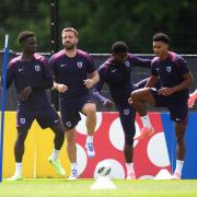 Ollie Watkins in training