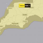 Yellow weather warning for rain issued for Somerset and Devon.