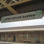 The garden can be found at Weston railway station on platform 2