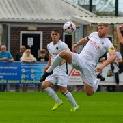 Weston captain Emlyn Lewis opened the scoring with a great finish at the far post