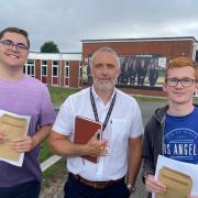 Students at the King Alfred School Academy in Highbridge are celebrating A Level results day.