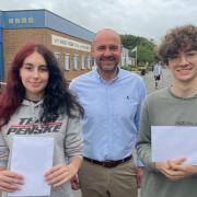 The school celebrated its students after the exams