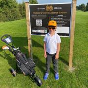 Six-year-old golfer from Mendip Spring Golf Club making waves