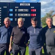 the winning team from Friday’s Pro Am. Left to right Kennelly, McCann, Bellinger, Read