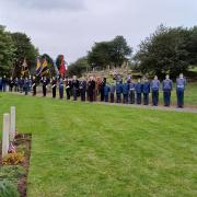 The annual event took place at the Cross of Sacrifice and the War Graves section in Milton Cemetery