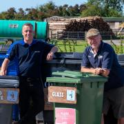 Nick Malvern of Grundon with Jules Sayer of Petruth Paddocks