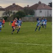 Wyatt on route to his first try of the season 