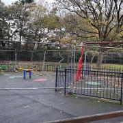 Works are being carried out in four play areas in the town