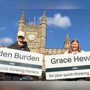 Jayden and Grace were praised by GWR for their heroic interventions