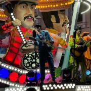 The Beatlemania cart at Weston Carnival