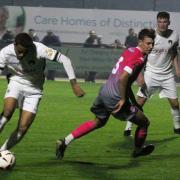 Weston-super-Mare AFC faced Weymouth at the Optima Stadium earlier this season