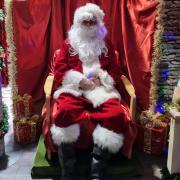 Santa at the Helicopter Museum in Weston.