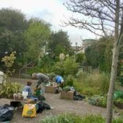 A photo showing volunteers at work.