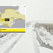 Snow warning issued from the Met Office for tomorrow across the South West.