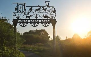 Start of the Strawberry Line on the approach to Yatton Railway Station. Picture: MARK ATHERTON