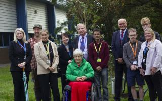 Students and local dignitaries were present at the tree-planting ceremony at South West Skills Campus, on Locking Road.