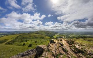 The Mendip Hills.