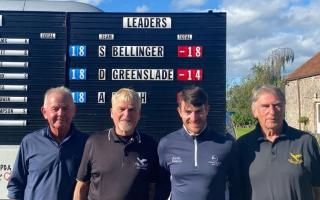 the winning team from Friday’s Pro Am. Left to right Kennelly, McCann, Bellinger, Read