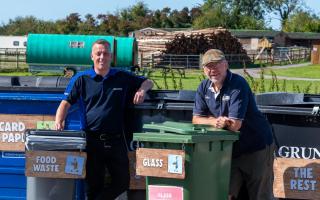 Nick Malvern of Grundon with Jules Sayer of Petruth Paddocks